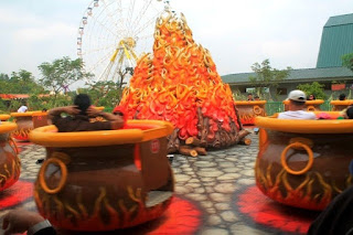 Wahana Fire Pots di Jungleland